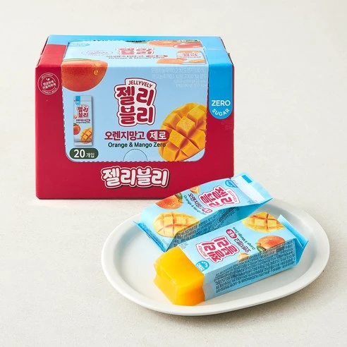 [ㅋㅍ]쉐프엠 젤리블리 제로 오렌지망고, 60g, 20개입, 1박스( 13,900원, 11% 할인)