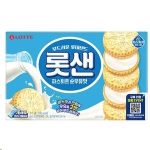 [ㅋㅍ]롯데샌드 파스퇴르 순우유맛, 1개, 315g ( 3,910원 )
