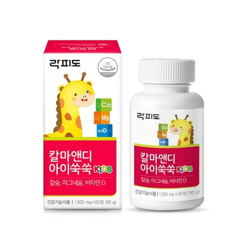 [ㅋㅍ]락피도 칼마앤디 아이쑥쑥 90g, 60정, 1개( 11,690원, 26% 할인)