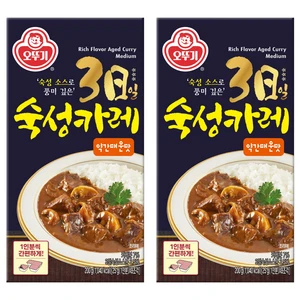 [ㅋㅍ]오뚜기 3일 숙성 카레 약간매운맛 고형, 200g, 2개 ( 5,910원 )