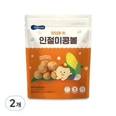 [ㅋㅍ]베베쿡 한입에 쏙 인절미 콩볼, 인절미맛, 25g, 2개( 4,300원 )