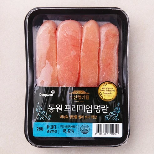 [ㅋㅍ]동원산업 프리미엄 명란, 250g, 1개, 250g × 1개( 12,140원, 29% 할인)