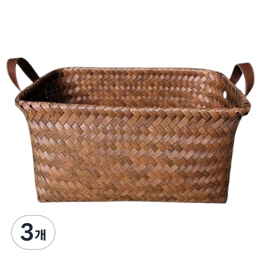 [ㅋㅍ]헤이조이 감성 라탄 팬트리 스퀘어 바스켓( 33,060원, 30% 할인)