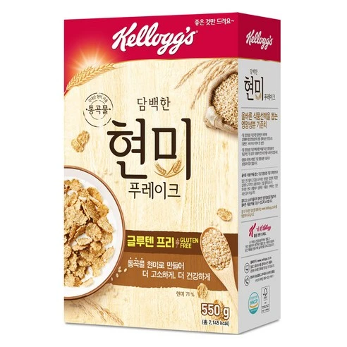 [ㅋㅍ]켈로그 현미 푸레이크, 550g, 1개( 5,000원, 32% 할인)
