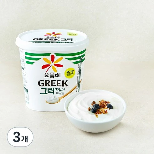 [ㅋㅍ]요플레 그릭 마일드 요거트, 900g, 3개( 11,620원, 31% 할인)