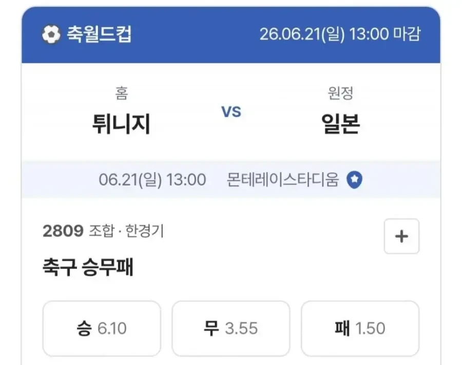튀니지 vs 일본 배당.jpg