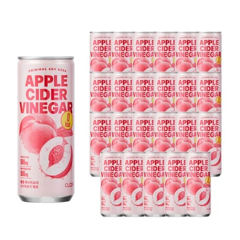[ㅋㅍ]클룹 애사비소다 신비복숭아 제로 탄산음료, 24개, 250ml( 14,920원, 17% 할인)