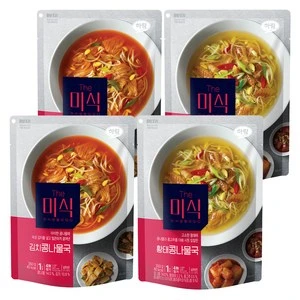 [ㅋㅍ]더미식 황태콩나물국 350g 2p + 김치콩나물국 350g 2p, 1세트 ( 8690원 )
