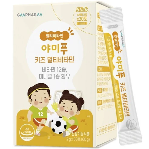 [ㅋㅍ]지엠팜 야미푸 키즈 멀티비타민, 60g, 1개( 14,370원, 24% 할인)
