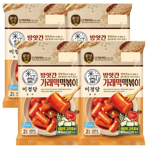 [ㅋㅍ]CJ제일제당 미정당 방앗간 가래떡 떡볶이 400g x4개, 400g, 4개( 14,880원, 35% 할인)