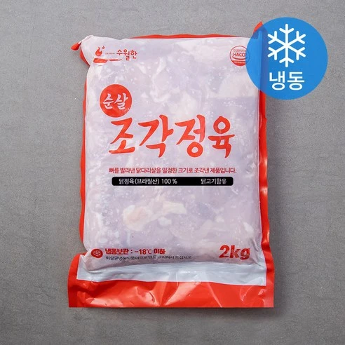 [ㅋㅍ]수월한 브라질산 순살 조각정육 (냉동), 2kg, 1개, 2kg × 1개( 20,240원, 10% 할인)