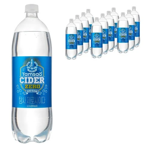 [ㅋㅍ]탐사 제로 사이다, 1.5L, 12개, 1.5L × 12개( 10,790원, 21% 할인)