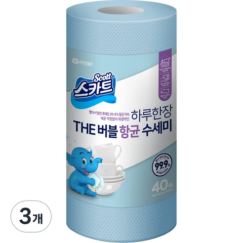 [ㅋㅍ]스카트 하루한장 THE 버블 항균 수세미( 8,730원, 19% 할인)
