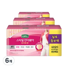 [ㅋㅍ]디펜드 여성용 스타일 팬티 언더웨어 라이트핏 슬림 성인기저귀 중형, 20개입, 6개( 64,440원 )