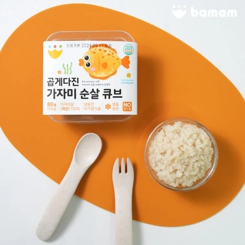 [ㅋㅍ]바맘 곱게다진 순살 큐브 가자미 20g x 4구( 6,800원, 24% 할인)