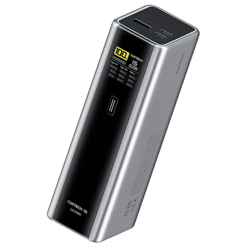 [ㅋㅍ]CUKTECH 쿡테크 15 파워뱅크 Ultra 210W PD 고속 충전 대용량 20000mAh 노트북 보조배터리+240W C타입 고속 충전 케이블 세트, PB200U, 그레이( 89,000원, 13% 할인)