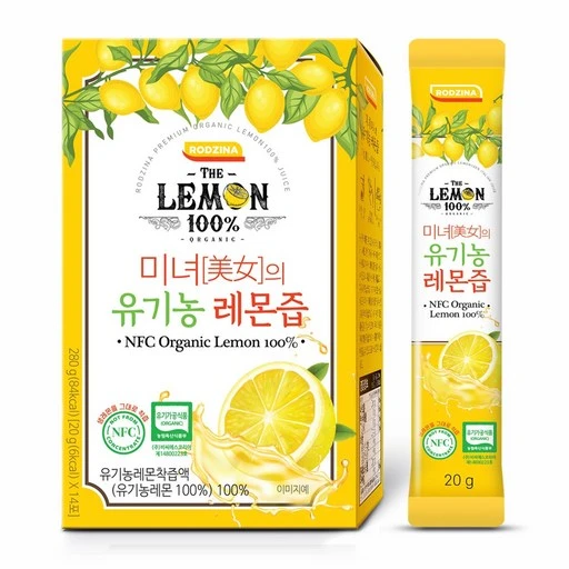 [ㅋㅍ]하루 1레몬 유기농 100% 리얼착즙 레몬즙, 280g, 5개( 19,900원, 31% 할인)