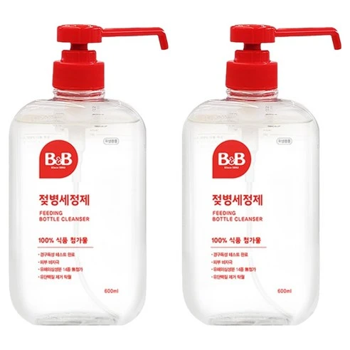 [ㅋㅍ]비앤비 액상형 젖병세정제 허브그린향, 600ml, 2개, 600ml × 2개( 8,480원, 11% 할인)