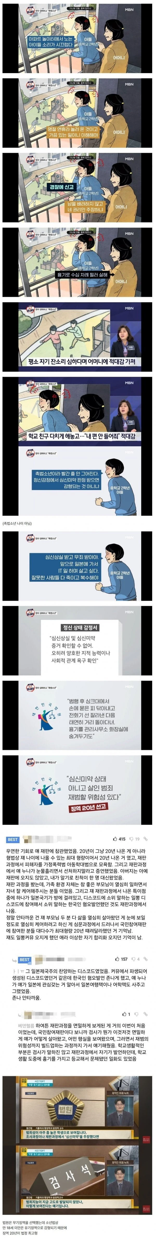 징역 20년 중학생의 충격적인 정체 ㅎㄷ