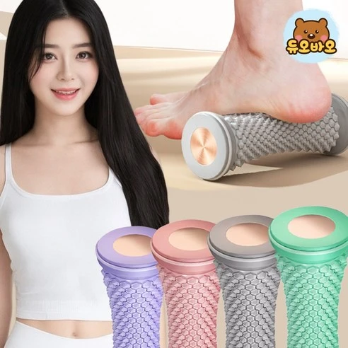 [ㅋㅍ]듀오바오 발바닥 지압기 발 지압 마사지 롤러, 퍼플, 1개( 5,700원, 35% 할인)