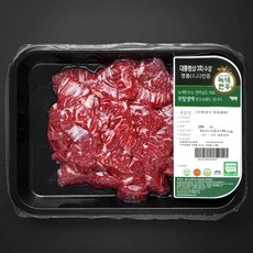 [ㅋㅍ]녹색한우 무항생제인증 1등급 양지 국거리용 세절 (냉장), 300g, 1개( 14,400원, 34% 할인)