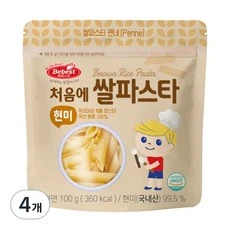 [ㅋㅍ]베베스트 처음에 쌀파스타 현미, 100g, 4개( 6,980원, 35% 할인)