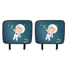 [ㅋㅍ]듀러블리 자동차 뒷좌석 킥매트 보호패드, 우주 비행사, 2개( 4,610원, 63% 할인)