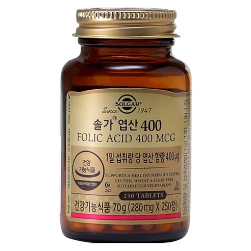 [ㅋㅍ]솔가 엽산 400, 250정, 1개( 17,570원, 20% 할인)