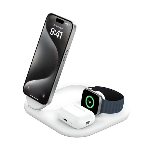 [ㅋㅍ]벨킨 부스트 차지 Qi2 15W 3in1 마그네틱 폴더블 고속 무선 충전기 WIZ029krWH( 66,330원, 33% 할인)