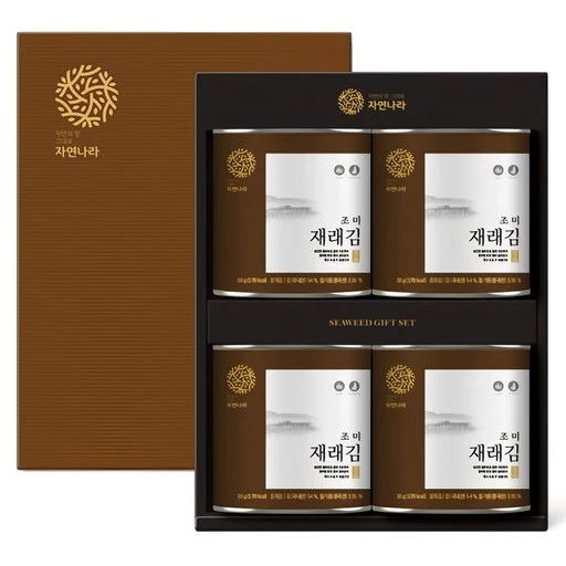 [ㅋㅍ]자연나라 조미 재래김 4p( 12,800원, 33% 할인)