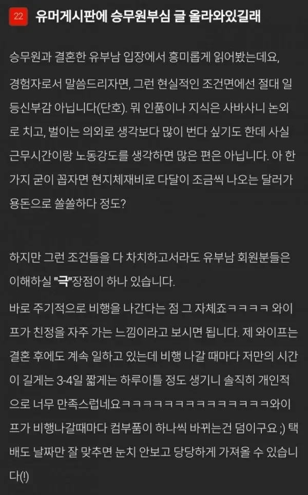 승무원 아내의 장점.txt