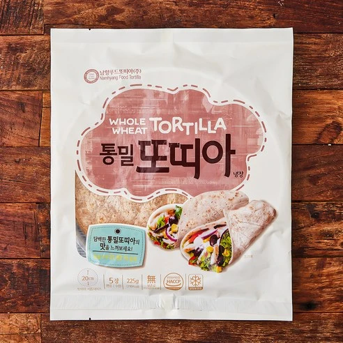 [ㅋㅍ]남향푸드또띠아 통밀또띠아 지름 20cm, 45g, 5개입, 1개( 3,500원, 19% 할인)