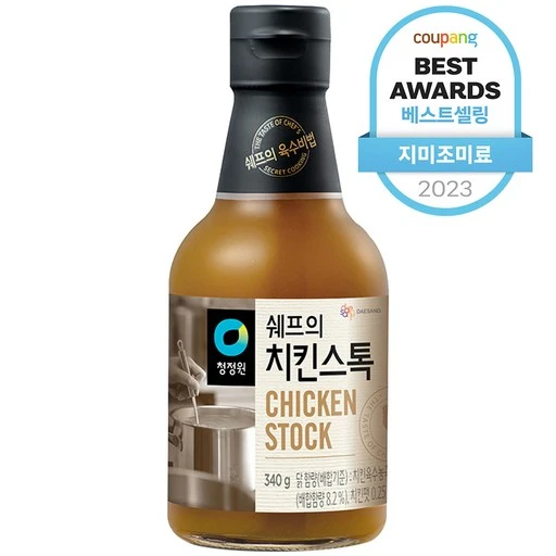[ㅋㅍ]청정원 쉐프의 치킨스톡, 340g, 1개( 3,960원, 37% 할인)