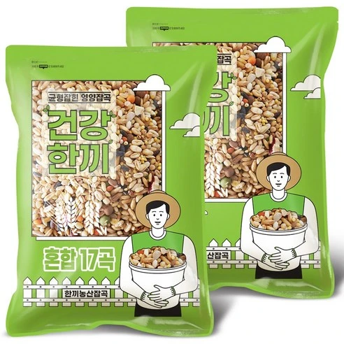 [ㅋㅍ]한끼농산 혼합잡곡 17곡 10kg (5kgx2봉), 5kg, 2개( 13,500원, 30% 할인)