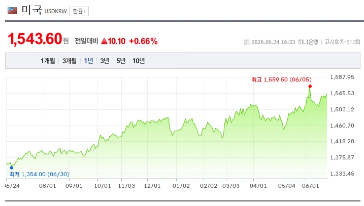 대재명 태평성대 환율 근황