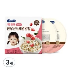 [ㅋㅍ]베베쿡 완료기 한우곤드레영양밥 실온이유식 2p( 12,300원, 34% 할인)