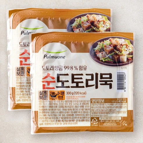 [ㅋㅍ]풀무원 순 도토리묵, 300g, 1개입, 2개( 2,970원, 10% 할인)
