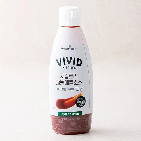 [ㅋㅍ]비비드키친 저칼로리 숯불매콤 소스, 290g, 1개, 290g × 1개( 3,350원, 15% 할인)
