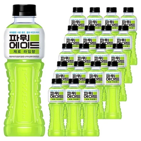 [ㅋㅍ]파워에이드 제로 라임향, 600ml, 20개, 600ml × 20개( 16,100원, 16% 할인)
