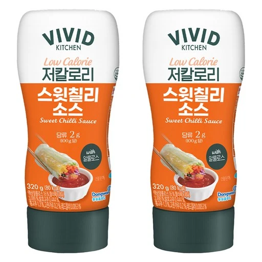 [ㅋㅍ]비비드키친 저칼로리 스윗칠리소스, 320g, 2개( 3,980원, 36% 할인)
