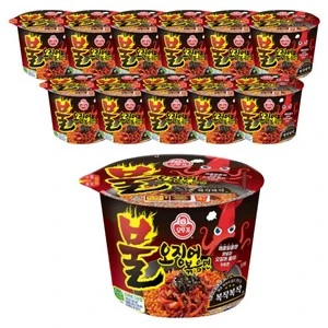 [ㅋㅍ]오뚜기 불오징어볶음면 용기 110g, 12개 ( 11,100원 )