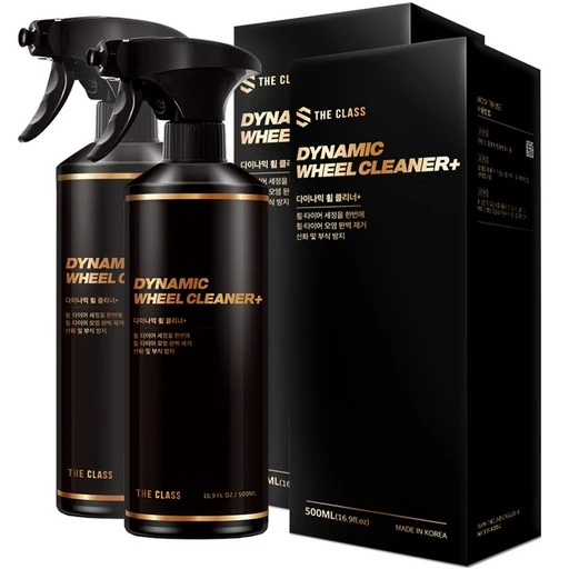 [ㅋㅍ]더클래스 다이나믹 휠 클리너 타이어 갈변 및 휠세정제, 500ml, 2개( 13,190원, 30% 할인)