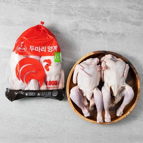 [ㅋㅍ]마니커 1등급 두마리 영계 6호 (냉장), 500g, 2개입( 8,990원, 26% 할인)