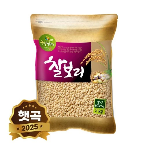 [ㅋㅍ]현대농산 국산 찰보리, 5kg, 1개( 13,400원, 28% 할인)