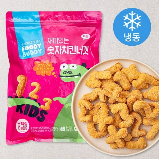 [ㅋㅍ]푸디버디 재미있는 숫자 치킨너겟 (냉동)( 5,110원, 32% 할인)