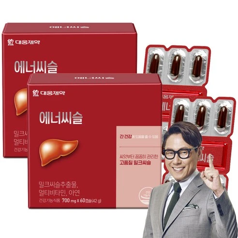 [ㅋㅍ]에너씨슬 밀크시슬, 60정, 2개( 30,570원, 21% 할인)