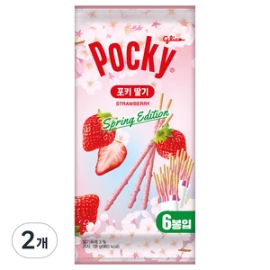 [ㅋㅍ]포키 딸기 막대과자 6p, 131g, 2개 ( 5,730원 )