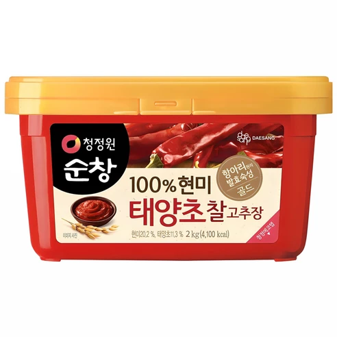 [ㅋㅍ]청정원순창 100% 현미 태양초 찰고추장, 2kg, 1개, 2kg × 1개( 8,400원, 11% 할인)