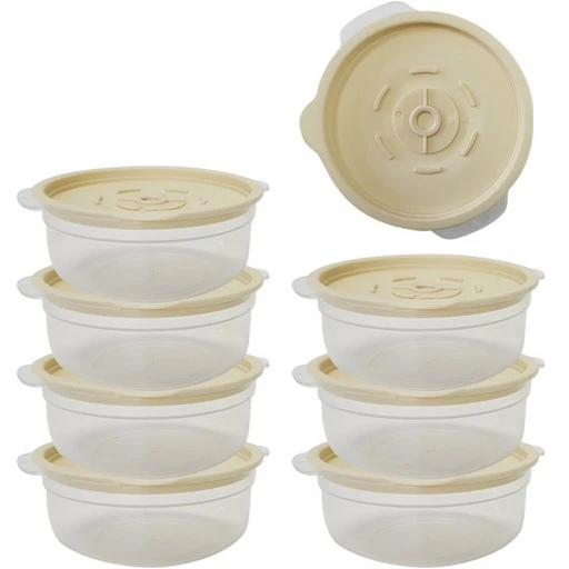 [ㅋㅍ]홈마스터 메모리쿡 전자렌지용 밥보관용기 600ml, 아이보리, 8개( 10,340원, 18% 할인)