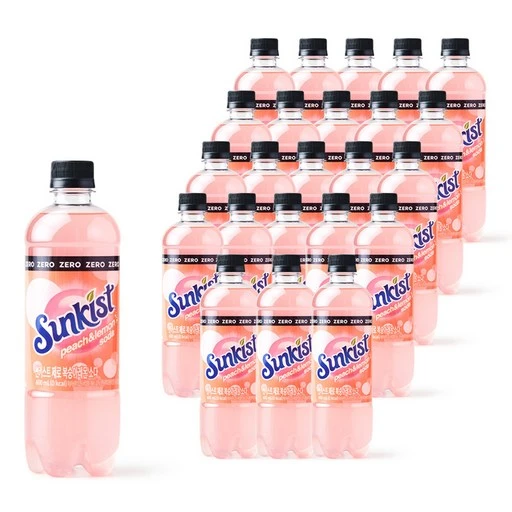 [ㅋㅍ]썬키스트 제로 복숭아레몬 소다, 600ml, 24개( 14,150원, 24% 할인)